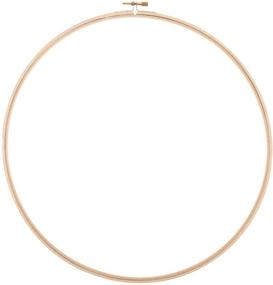 img 1 attached to 🔖 Pack of 6 Darice 12-inch Round Wooden Embroidery Hoops (39016)