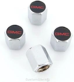 img 2 attached to Штуцерные колпачки для вентиля GMC Logo Chrome Tire Stem