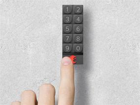 img 2 attached to Unlock in Style: August Home AK-R1 Smart Keypad, Dark Gray - Effortless Access Control