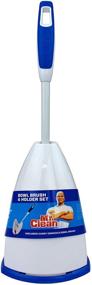 img 1 attached to 🚽 White Mr. Clean 440432 Toilet Bowl Brush and Caddy Set with Enclosed Design