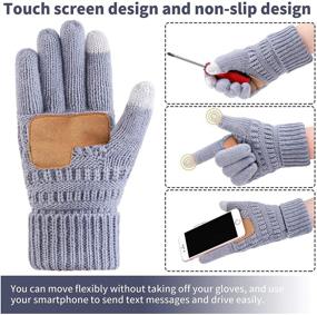 img 2 attached to 🔥 Warm up the Winter with Cooraby Thermal Men's Screen Gloves and Accessories