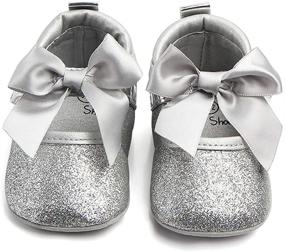 img 4 attached to 🩰 Anrenity Ballet Toddler Princess GZX 001WT Girls' Flats Shoes