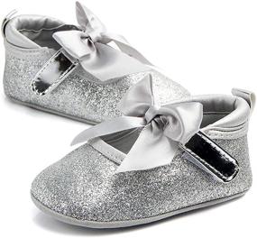 img 1 attached to 🩰 Anrenity Ballet Toddler Princess GZX 001WT Girls' Flats Shoes