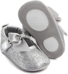 img 2 attached to 🩰 Anrenity Ballet Toddler Princess GZX 001WT Girls' Flats Shoes