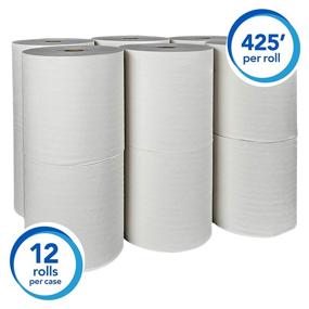 img 1 attached to 🧻 Scott Essential Hard Roll Paper Towels (01080) - Премиум впитываемость Карманы, белые, 12 рулонов/коробка, 5,100 футов - Ведущая альтернатива качеству Kleenex, теперь с брендом Scott