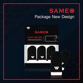 img 1 attached to 🎮 Повысьте игровую производительность с Палочками для пальцев SAMEO Gaming - набор из 3 шт. | Антиперспирационная, дышащая накладка на палец для League of Legend, PUBG, Rules of Survival, Knives Out (черный)