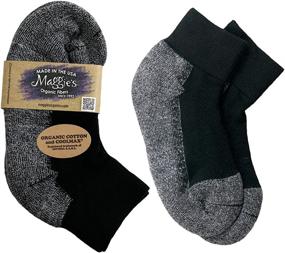 img 1 attached to 🧦 Maggie's Organics - 1 Pair of Unisex Organic Cotton Sport Ankle Socks