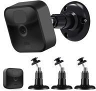 📷 sonomo blink outdoor camera mount 3pcs - 360° adjustable wall mount bracket for blink outdoor & indoor security cameras - system accessories (black) logo