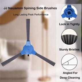 img 1 attached to 🧹 JJ Neumann Replacement Parts: Filters, Brushes, and Roller Brush for Kyvol Cybovac E20, E30, E31, ionVac Robot Vacuum 2000PA - Accessories