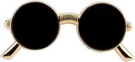 🕶️ stylish black lapel pin/brooch with knighthood men's sunglasses design logo