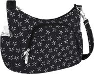 travelon anti theft cross body bucket black women's handbags & wallets logo