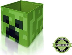 img 2 attached to 🟩 Minecraft Creeper Storage Cube Organizer - 10-Inch Square Bin, Cubbies Storage Cubes for Effective Organization