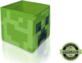 img 3 attached to 🟩 Minecraft Creeper Storage Cube Organizer - 10-Inch Square Bin, Cubbies Storage Cubes for Effective Organization