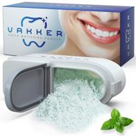 vakker tooth powder: natural teeth whitening powder with no mess - remove stains, coffee, wine - mint flavor - alternative to toothpaste, strips, kits, gels logo