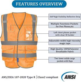 img 1 attached to LX Reflective Visibility Adjustable Multi Functional Occupational Health & Safety Products