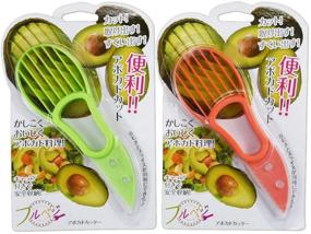 img 4 attached to 🥑 Avocado Slicer Pitter - Versatile 3-in-1 Avocado Peeler Cutter Skinner and Corer Tool, Set of 2 (Green & Orange)