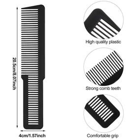 img 3 attached to 💇 Профессиональный набор гребен для стайлинга - 6 штук гребни для стрижки волос для парикмахеров и стилистов (черный)