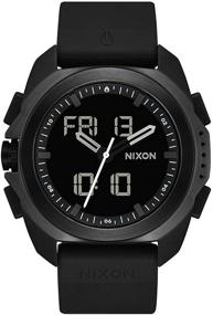 img 4 attached to NIXON Ripley A1267 - Men's Adventure Watch (47mm Analog/Digital Face, 23mm PU/Rubber/Silicone Band) - Improved for SEO