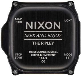 img 1 attached to NIXON Ripley A1267 - Men's Adventure Watch (47mm Analog/Digital Face, 23mm PU/Rubber/Silicone Band) - Improved for SEO