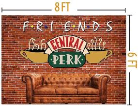 img 2 attached to 🏢 Vibrant 8x6ft Vinyl Central Perk Pub Photo Backdrop - Rustic Brick Wall Decorations for Coffee Shop Photography, Friends Photo Booths, Studio Props, & TV Show Background