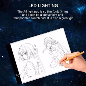 img 2 attached to LED Light Tablet for Tracing and Diamond Painting - A4 Trace Light Pad for 5D DIY Diamond Painting