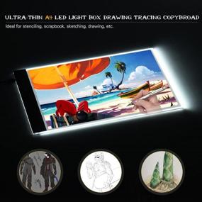 img 1 attached to LED Light Tablet for Tracing and Diamond Painting - A4 Trace Light Pad for 5D DIY Diamond Painting