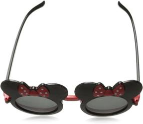 img 1 attached to WebDeals - Stylish Children's Mouse Ear Round Flip Out Sunglasses for Fun and Protection