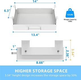 img 3 attached to 🗄️ Gome Under Desk Pull-Out Drawer - Office Storage Organizer, Easy Slide-Out Pencil Drawer for Space Saving, Sit-Stand Workstation Desk Drawer (1.2" Support bar Under Desk)