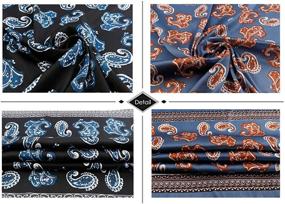 img 1 attached to 🧣 2 Packs of Premium Satin Silk Hair Scarves: Bandana Scarves & Neckerchiefs for Women