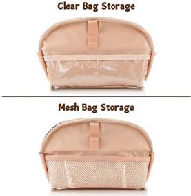 img 1 attached to Black Small Cosmetic Bag: Stylish and Waterproof Makeup Bag for Travel - Portable and Ethereal Toiletry Bag for Women