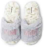 👣 comfortable and stylish dearfoams slogan slipper unisex little boys' sandals: perfect for happy feet! logo