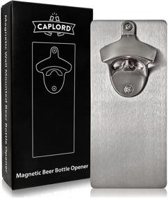 img 2 attached to 🍺 Premium Wall Mounted Beer Bottle Opener with Magnetic Cap Catcher - Fridge Mountable | Unique Housewarming Gift & Cool Beer Lover Gifts for Men!