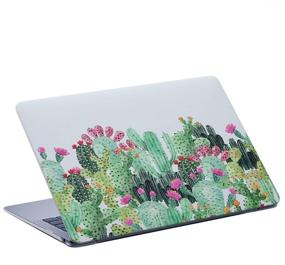 img 1 attached to MacBook Air 13 Inch Laptop Case A1932 Floral Cactus Laptop Hard Shell Cover Sleeve Matte Rubberized (2020 2019 2018 Release