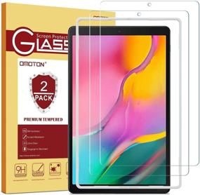 img 4 attached to 📱 OMOTON [2 Pack] Tempered Glass Screen Protector for Samsung Galaxy Tab A 10.1 2019 T510/T515 - Scratch-Resistant, Bubble-Free