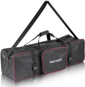 img 4 attached to Neewer Photo Video Studio Kit Carrying Bag with Extra Side Pocket for Light Stands, Boom Stands, Umbrellas - 39x10x10 Inches