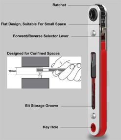 img 2 attached to Broppe Ratchet Screwdriver Magnetic Phillips