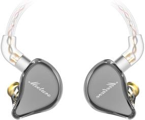 img 4 attached to Наушники-мониторы SIMGOT MT1: Hi-Res IEM наушники для музыкантов с динамическими драйверами, шумоизоляцией и микрофоном (черные, несъемный кабель)