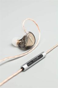 img 3 attached to Наушники-мониторы SIMGOT MT1: Hi-Res IEM наушники для музыкантов с динамическими драйверами, шумоизоляцией и микрофоном (черные, несъемный кабель)