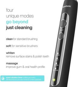 img 2 attached to AquaSonic Black Series PRO – Ultra Whitening Toothbrush with UV Sanitizing Base – 4 Modes & Smart Timers – UV Sanitizing & Charging Travel Case – UltraSonic Electric Toothbrush – 6 Proflex Brush Heads for Superior Dental Care