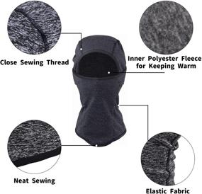 img 2 attached to Warm and Weather-Resistant Boys' Accessory: Azarxis Balaclava Windproof Fleece