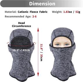 img 3 attached to Warm and Weather-Resistant Boys' Accessory: Azarxis Balaclava Windproof Fleece