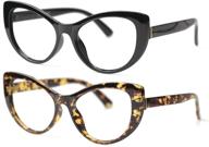 👓 soolala women's large frame cateye eyeglasses: frame reading glasses logo