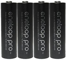 img 3 attached to 🔋 Eneloop Pro AA High Capacity Ni-MH Rechargeable Batteries (4-Pack) with Holder: Long-lasting Power Solution