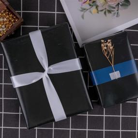 img 3 attached to 🎁 RUSPEPA Black Wrapping Paper: Vibrant Color for Weddings, Birthdays, Showers, Congrats, and Holidays - Large Size: 30" x 32.8 ft