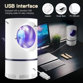 img 3 attached to 🪰 Suhleir Electric Indoor Mosquito Trap - Mosquito Killer, Insect Traps, USB Mosquito Lamp, LED Night Light for Home, Bedroom, Office