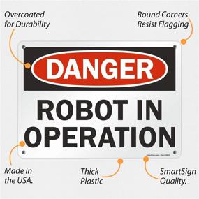 img 3 attached to SmartSign Danger Robot Operation Plastic