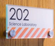 displays2go stainless standoffs acrylic dsign63 logo