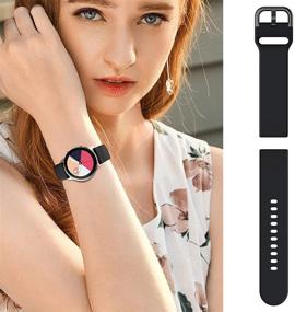 img 1 attached to Ремешок Minggo Band: премиум силиконовая замена для Samsung Galaxy Watch Active & Active2 - совместим с Galaxy Watch 42mm/Gear S2 Classic/Gear Sport (черный)