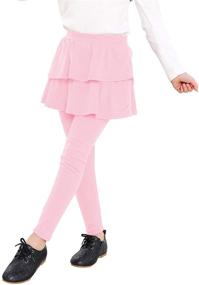 img 3 attached to BOOPH Little Girls' Footless Leggings in 👧 Black - Stylish and Comfortable Clothing for Girls