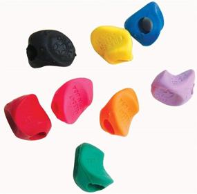 img 1 attached to Stetro Pencil Grips - Vibrant Assorted Colors - Pack of 36